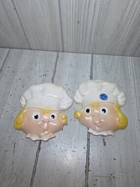 Vtg 1964 Kitchy Chalkware Campbell Soup Kids Kitchen Hooks Miller Studio Lot 2